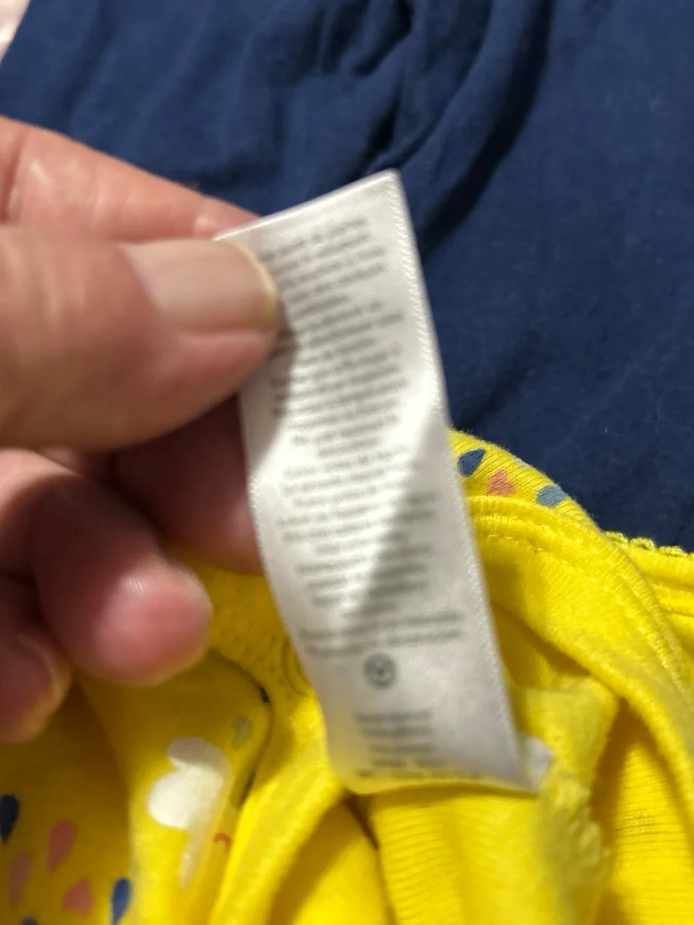 Carter's Yellow & Navy Baby Matching Set - Sun & Cloud Print